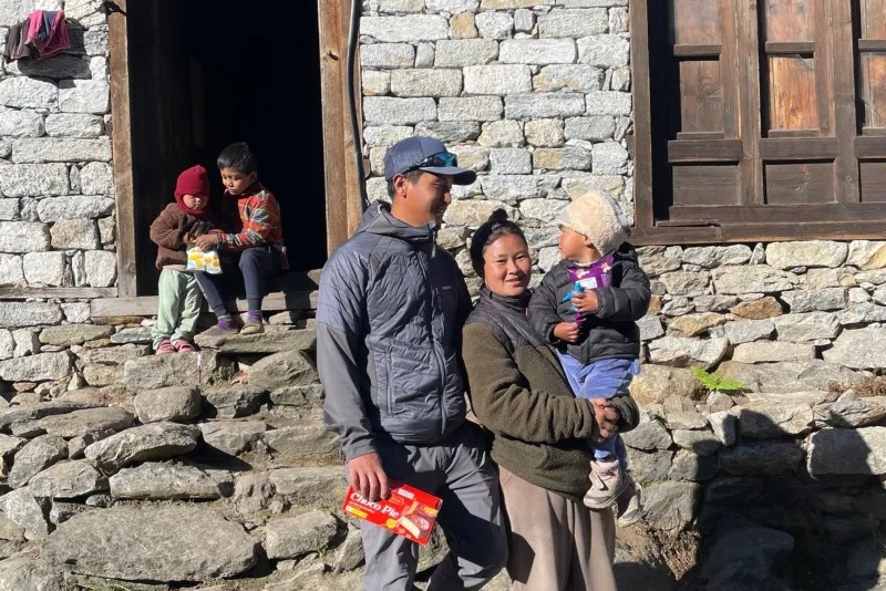Mingma's family — local partners in Nepal