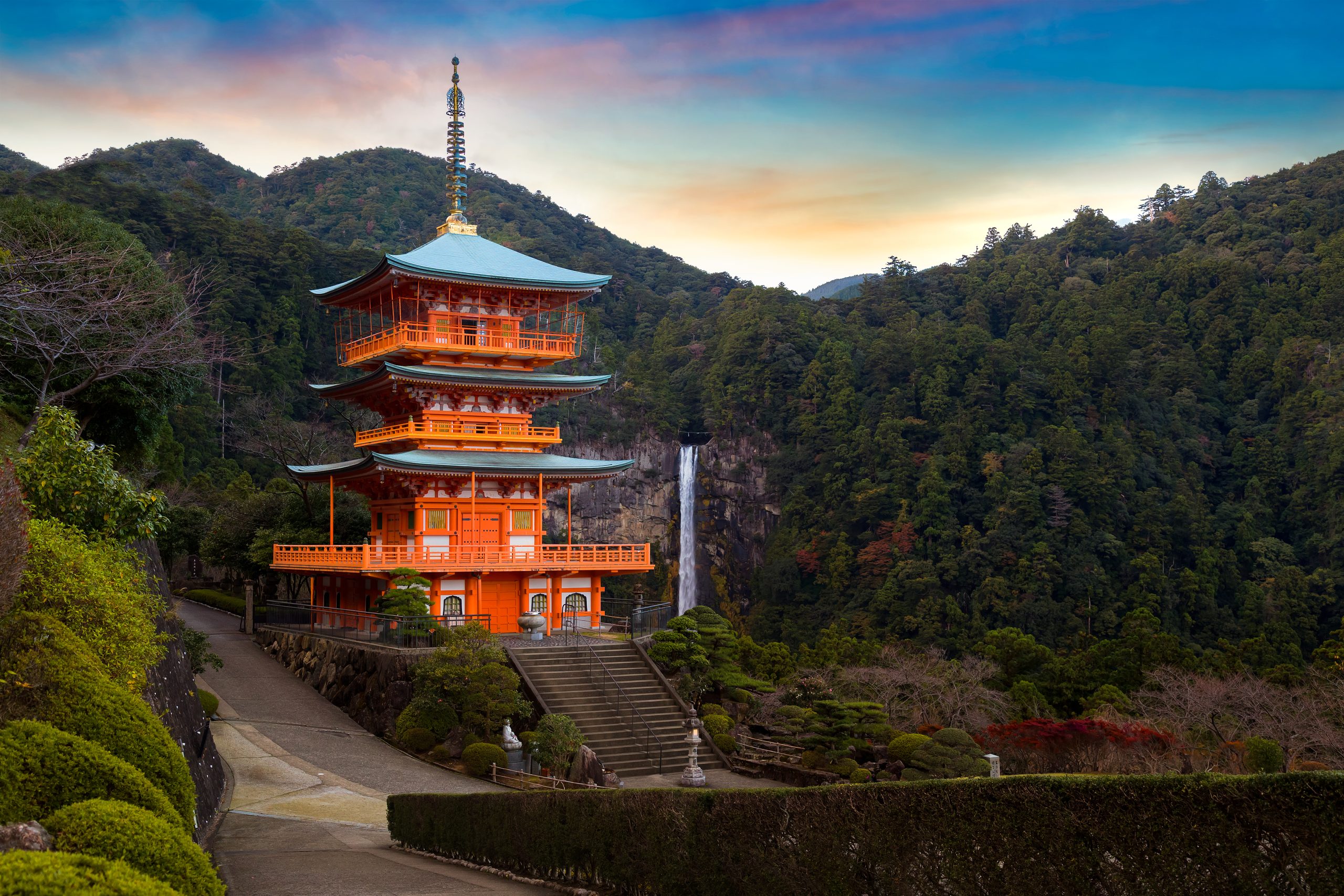 Pagoda of Seiganto-ji Temple in Wakayama, Japan