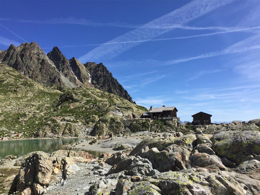 Remote hut on the Tour du Mont Blanc