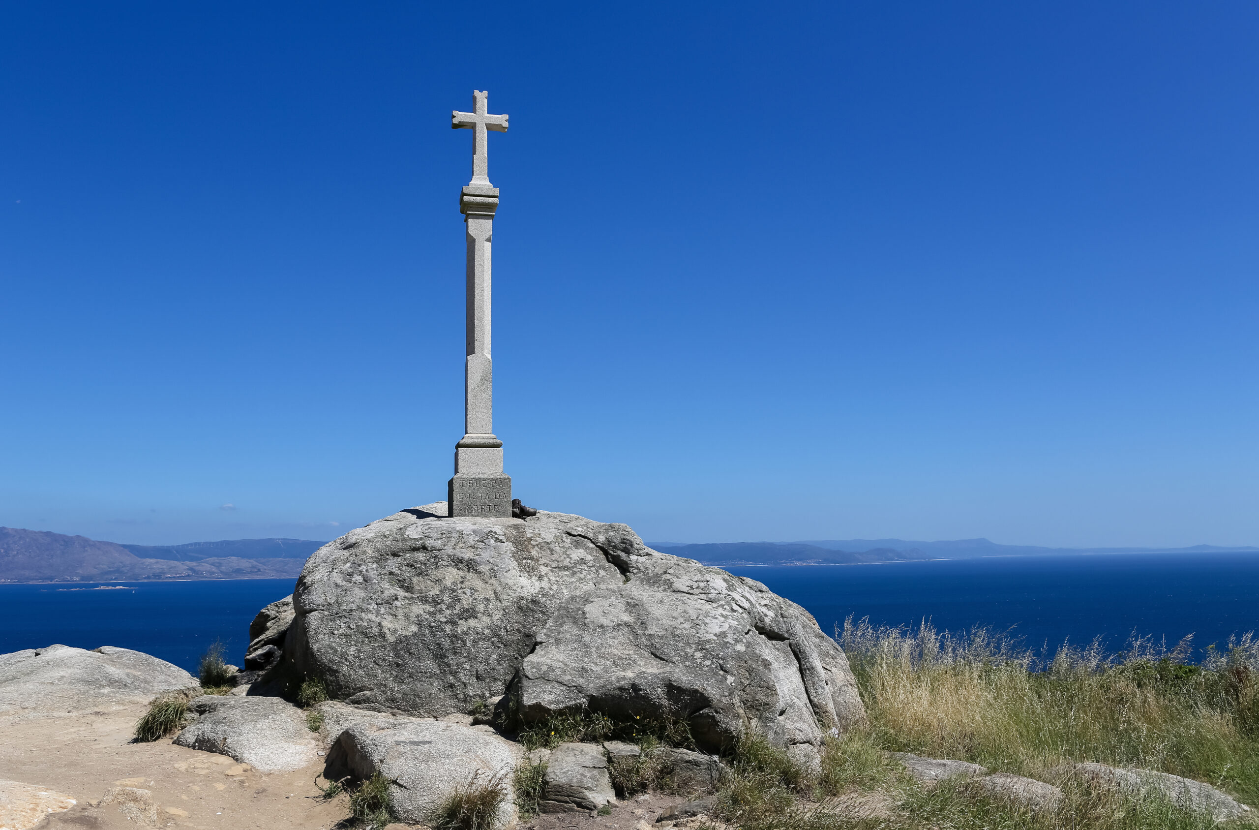 Stone,Cross,At,Cape,Finisterre,,Final,Destination,For,Pilgrims,On